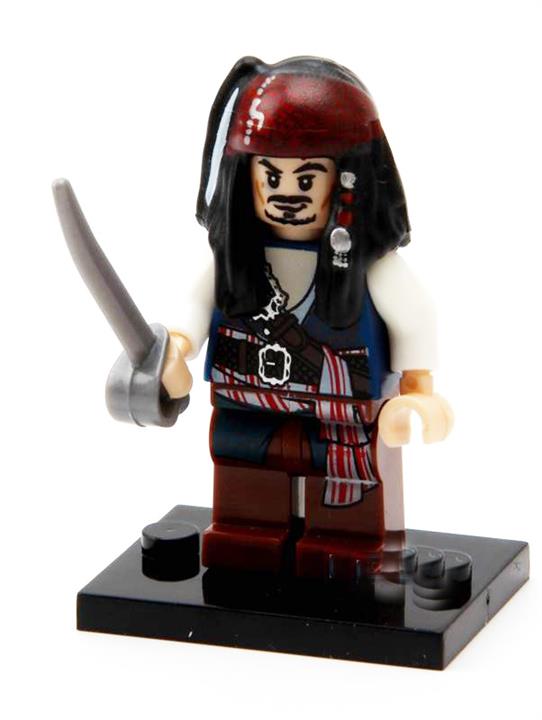 مینی فیگور لگویی «کاپیتان جک اسپارو» pogo Minifigures Lego Jack Sparrow Pirates of the Caribbean PG1000